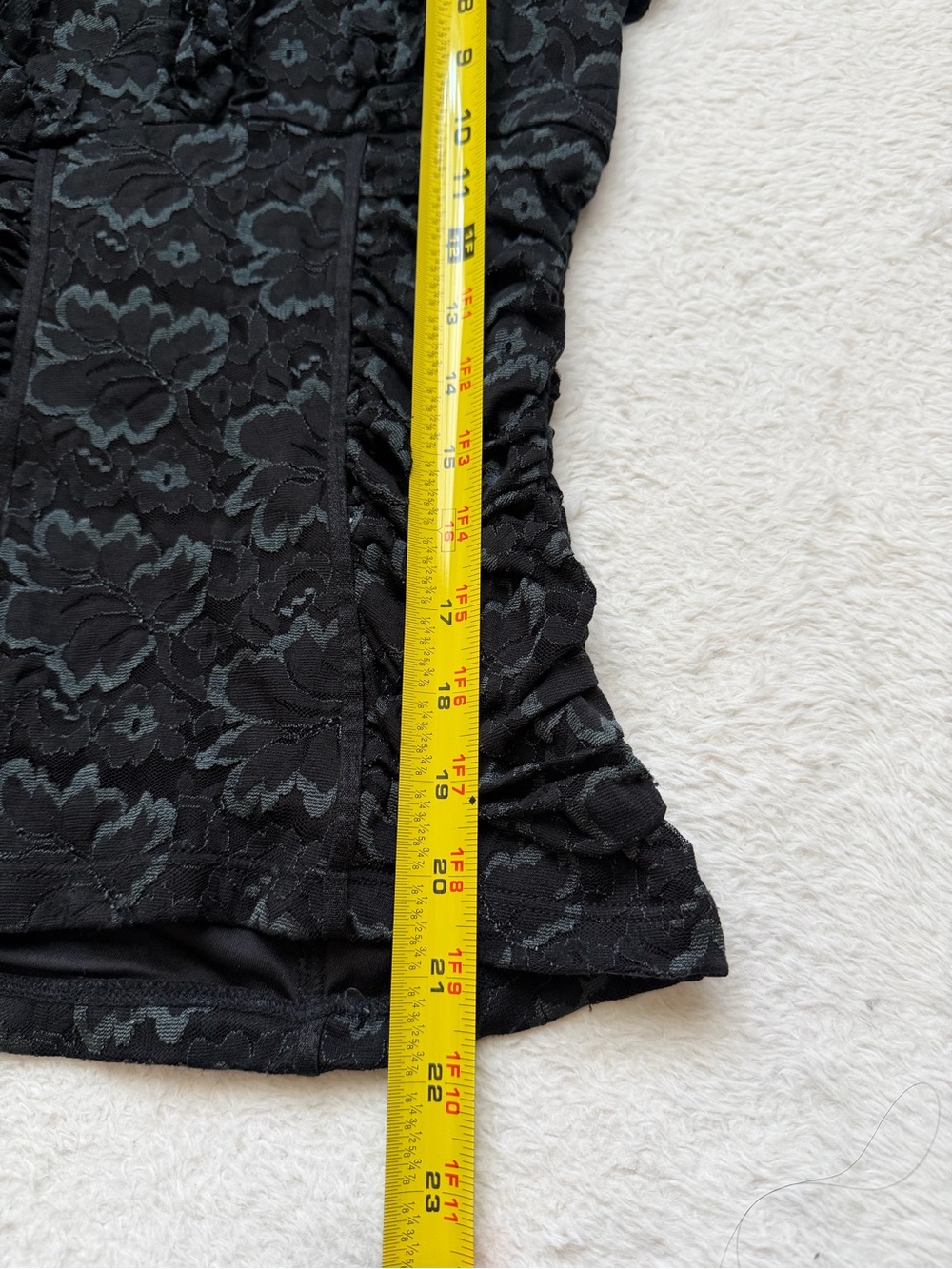 Ethereal Vintage 90s XOXO corset-like laced blouse top - Picture 3 of 5